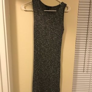 Grey midi dress